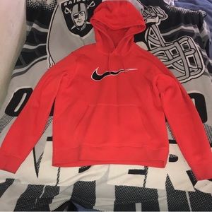 Nike red hoodie